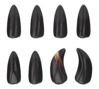 UKCOCO 8pcs Guzheng Practice Fake Nails Natural Horn Small Size with Groove Professional Finger Picks for Beginners and Adult Performance Accessories
