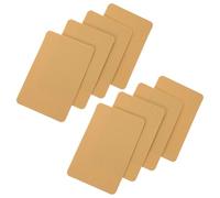 UKCOCO 8pcs Khaki Non Slip Shoe Pads with Wave Pattern, Self-Adhesive Silicone Sole Covers 148x98mm, Cuttable Anti-Slip Heel Grips for High Heels and Winter Boots