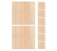 UKCOCO 8pcs Medium Unfinished Basswood Picture Frames for Crafts DIY Painting, Blank Wood Squares for Art Projects, Natural Wood Board Frames Suitable for Wall Display