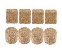 UKCOCO 8pcs Miniature Haystack Ornaments Farm Scene Decor Dollhouse Tiny Bales for DIY Projects Realistic Straw Decoration for Mini Homes for
