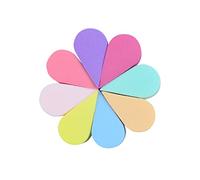 UKCOCO 8pcs Petal Shaped Facial Cleaning Sponge Mixed Color Skin Care Tool for Makeup Removal and Daily Cleansing Gentle Natural Suitable for All Skin Types