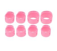 UKCOCO 8pcs Silicone Guzheng Nail Protection Covers for Fingers and Nails, Comfortable Wearing, Non-slip Material, Suitable for Playing Guzheng and Learning Use, Pink Colour