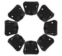 UKCOCO 8pcs Speaker Corner Protector Plastic Black for Amplifier, Speaker Corner Protectors for Chassis, Home Entertainment and Transport Protection