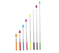 UKCOCO 8pcs Stainless Steel and Abs Teachers Indicator Sticks for Classroom Teaching, Easy to Use and Designed to Attract Attention, Reading Pointer Set for School Presentations
