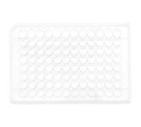 UKCOCO 96-well 300μl Cell Culture Plate with Lid, Flat Bottom 7mm Wells, Microplate for Laboratory and School Experiments