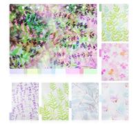 UKCOCO A5 6-Hole Plastic Page Dividers Set, 2 Packs of Colourful Loose-Leaf Index Separators for Binder Organization, Tabbed Dividers for Classroom and Office Use