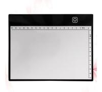 UKCOCO A5 Size Simple Drawing Board with Scale for Students and Artists, Plastic Material with USB Charging Cable, Uniform Light Source, Easy to Operate for Painting and School Use