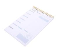 UKCOCO A5 Weekly to Do List Notepad Tear-off Organizer Undated Daily Planning Notebook Portable Spiral Bound Scheduler for Work Study and Personal Use