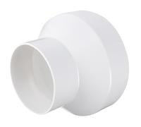 UKCOCO Abs Ducting Reducer Adapter 150mm Female to 100mm Male, Sturdy Exhaust Fitting with Impact Resistance, Long-Lasting Ventilation Connector for Ducting Tumble Dryer and Ventilation