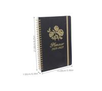 UKCOCO Academic Calendar Planner Spiral Binding Daily Schedule Notebook with Metal Coil for College Students and Personal Organization Flat Lay Writing Surface Ink Resistant Paper