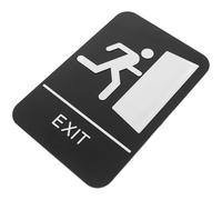 UKCOCO Accessible Ada Braille Exit Sign Self-adhesive Disability Door Sticker Unisex Safety Label for Business, Hotel, Restaurant Restroom, Office Store