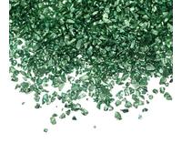 UKCOCO Accessories Crushed Glass for DIY Manicure Epoxy Irregular Fillers Electroplating 1 Bag of Green Chips with Shiny Resin, Scrapbooking Projects and Phone Decor