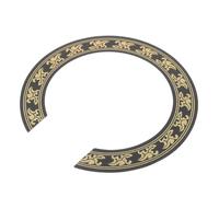 UKCOCO Acoustic Guitar Soundhole Cover 3d Rosette Inlay Sticker Gold Plastic Decoration 105mm Inner Diameter Stylish Guitar Accessory for Music Instrument Modification