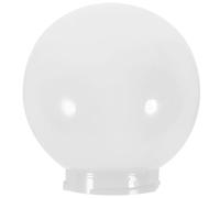 UKCOCO Acrylic Lamp Post Globe: 5.91 inch/15cm White Globe Replacement Lampshade Ball Lamp Shade for Ceiling Wall Fixtures Street Lights,3. 35 Inch Neck