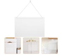 UKCOCO Acrylic Memo Writing Board Dry Erase Office Writing Board with Hanging Rope for Capturing Ideas and Thoughts Home Office Use
