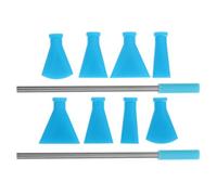 UKCOCO Acrylic Paint Pouring Tools Set with Stainless Steel Straw Blow Nozzles, Blue Fluid Art Accessories for Bloom and Dutch Pour Techniques, Painting Supplies for Artists and Crafters
