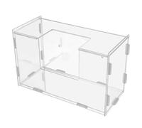 UKCOCO Acrylic Rabbit Hay Feeder Large Capacity Groove for Bunny Feeding in Indoor Rabbit Cages