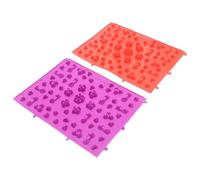 UKCOCO Acupressure Mat for Feet Foot Massage Pad 2pcs Thick Large 30x40cm Red and Purple and Relaxation