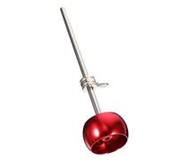 UKCOCO Adjustable Alloy Drum Kick Pedal Hammer with Steel Handle Red Aluminium Alloy Drum Beater Percussion Instrument Part and Practice Use