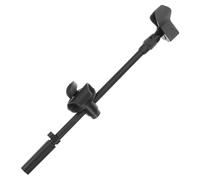 UKCOCO Adjustable Black Microphone Desk Stand with Metal and Plastic Construction, Telescopic Boom Arm from 15mm to 19mm Diameter, Practical Foldable Mic Arm Suitable for Studio and Live