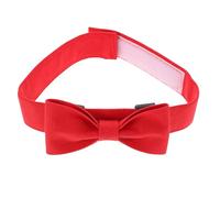 UKCOCO Adjustable Bow Tie Collar for Pet Cats and Kittens, Red Canvas Material with Chic Design, Skin-friendly and Cozy to Wear, for Photos and Weddings, Neck Circumference 26-36cm