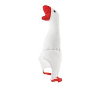 UKCOCO Adjustable Plush Goose Hat: Funny Goose Cap Cosplay Headwear - Silly Stuffed Animal Costume with Drawstring for Kid Adults, White
