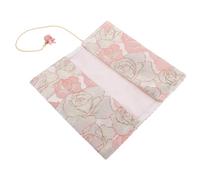 UKCOCO Adjustable Satin Fabric Book Cover Stylish Book Protector Sleeve for Notebooks and Hardcovers Delicate Printed Design
