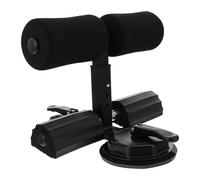 UKCOCO Adjustable Sit-up Assistant Device with Dual Suction Cups, Black Abdominal Curl Fitness Equipment for Home Core Training and Leg Sculpting