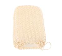 UKCOCO Agave Fiber Body Sponge Exfoliating Bath Loofah Scrubber for Men Women Adults, Natural Back Scrub Brush with Soap Holder, 14x9x4.5cm Bathing Accessory for Shower and Spa