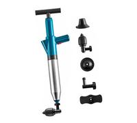 UKCOCO Air Pressure Drain Unblocker Plunger for Toilet and Sink, Stainless Steel High-pressure Pneumatic Sewer Cleaner Tool for Bathroom and Kitchen Pipe Clogs