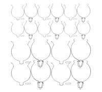 UKCOCO Airtight Jar Wire Clamps 10 Pack - Spring Locking Buckles for Wide Mouth Glass Jars, Stainless Steel Airtight Sealing for Honey, Jam & Preserves - for Kitchen Storage, Home Canning