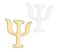 UKCOCO Alloy Brooch Pins and Versatile Accessories Resistant to Fading 2pcs Featuring Creative Psychology-symbol Design for Women Suitable for Clothing and Souvenirs