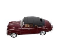 UKCOCO Alloy Retro Vintage Household Car Model for Decorative Play Vehicle for Bedroom Table Shelf Display Lifelike Miniature Home Desk Decor in Wine Red