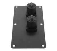 UKCOCO Aluminum Alloy Speaker Terminal Panel with Dual 4-pin Xlr Design for Professional Stage Performances and Recording Studio, Versatile Installation and Longterm Reliability Speaker