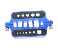 UKCOCO Aluminum Soldering Station Welding Station for Xt60 Xt90 Banana Plug Connector Insulate Soldering Block Model Motor Welding Jig Blue