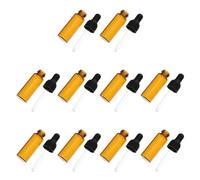 UKCOCO Amber Glass Dropper Bottle Portable Easy to Use 10pcs 5ml Refillable Essential Oil Storage Bottles for Aromatherapy and Personal Care