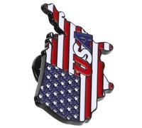 UKCOCO American Flag Lapel Pins Election Badge Aesthetically Pleasing Appearance Metal Patriotic Tribute Versatile Accessory Adorning Hats and Clothing 1.26x0.83x0.39in