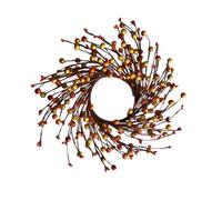 UKCOCO Artificial Orange Berry Wreath 30cm Foam Material Environmental Friendly Simulated Berry Garland for Home and Restaurant Autumn Decorations Harvest Decorations