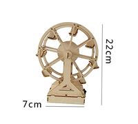 UKCOCO Assembled Electric Ferris Wheel Model DIY Educational Science for Students Engaging Stem Experiment Without Battery Material for Lasting Use Develops Observation and Analytical