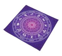 UKCOCO Astrology with Supple and Portable Design Tablecloth Divination Made of Polyester Tarot Featuring a Simple and Beautiful Appearance for Tarot Card Games and Divination Sessions