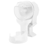 UKCOCO Automatic Reptile Feeder 100ml Capacity Pet Food Dispenser for Tortoise Turtle Aquarium with Large Capacity White Reptile Feeding Bowl Suitable for Leopard Gecko and Bearded Dragon