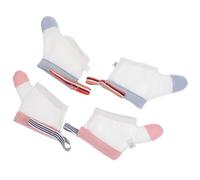 UKCOCO Baby Finger Sucking Stop Gloves for Infants, Adjustable Thumb Sucking Guard Mittens, Soft Breathable Cotton Fabric, Anti-Sucking Correction for Toddlers, 2 Pairs (red Blue Dots,