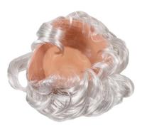 UKCOCO Bald Man Wig Synthetic Cosplay Costume Accessory Grey White Mediterranean Bald Cap Hairpiece for Halloween Party and Stage Performance