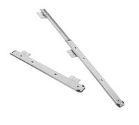 UKCOCO Ball Bearing Keyboard Drawer Slides 350mm Wide White Under Desk Tray Slides Smooth Quiet Glide Hardware for Office Computer Desk Replacement Rails