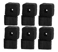 UKCOCO Bamboo Charcoal Small Briquettes Smokeless Barbecue Charcoal for Hibachi Grill and Camping Grills, 1lb Pack Fire Pit Fuel for Indoor and Outdoor Hot Pot Heating