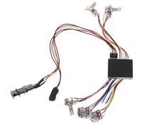 UKCOCO Band Guitar Circuit Wiring Harness with Active Passive Eq for Electric Guitar Easy to Install Tone Control System Bass Midrange Treble Equalizer