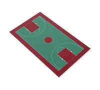 UKCOCO Basketball Court Model 1:150 Scale - Realistic Basketball Playground for Sand Table Diorama City Layout Desktop Decoration for DIY Craft Enthusiasts 8.31x5 Inch