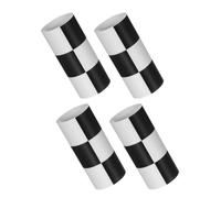 UKCOCO Bathroom Wall Border Sticker PVC Racing Bulletin Trim 4 Rolls Black and White Waterproof with Seamless Adhesion for Modern and Elegant Wall Decoration