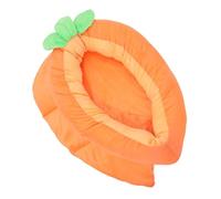 UKCOCO Bed with Material Soft Scratch-resistant Cloth Feature Carrot Shape Breathable Nest for Comfortable and Warm for Winter Random Color Rabbit Small Animals Pets Indoor