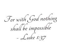 UKCOCO Bible Verse Wall Decal Wall Decals Removable Vinyl Scripture Art for Home Living Room Decoration Inspirational Religious